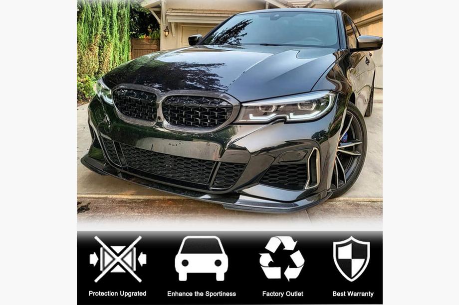 BMW 3 Series G20/G21 2018- Labio Delantero V7 para M-Sport 2018-2022 Carbono Foto 3