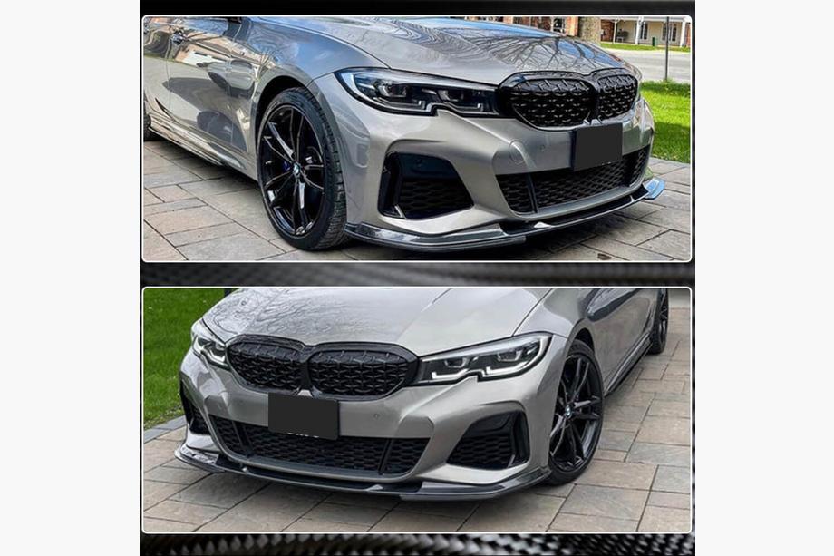BMW 3 Series G20/G21 2018- Labio Delantero V7 para M-Sport 2018-2022 Carbono Foto 4