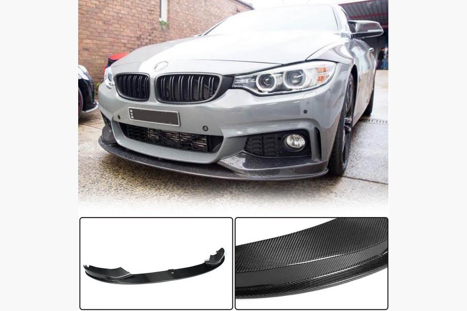 BMW 4 Series F32/F33/F36 2012-2020 Lip delantero V3 para M-Sport, Carbono Foto 1