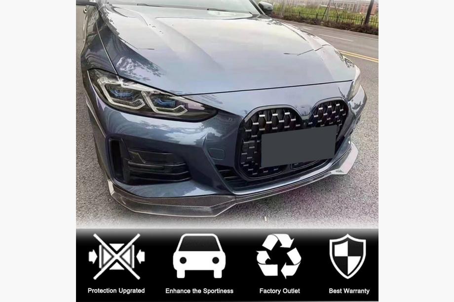 BMW 4 Series G22/23/26 2020- Splitter delantero Lip V1 para G22/G23 M-Sport, Carbono Foto 2