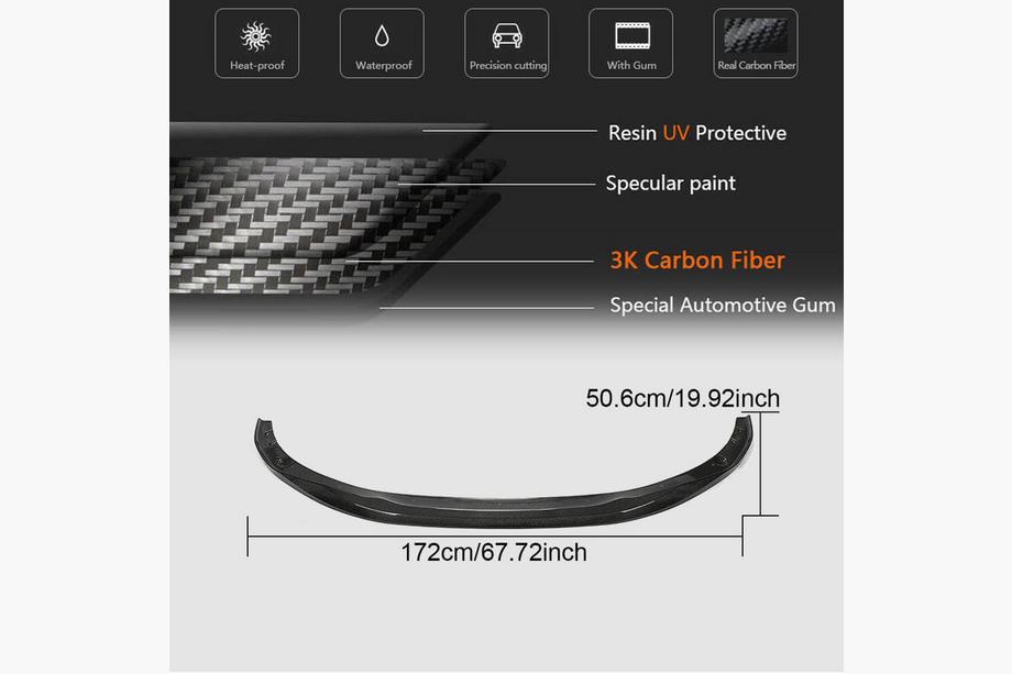 BMW 4 Series G22/23/26 2020- Splitter delantero Lip V2 para G22/G23 M-Sport Carbono Foto 4