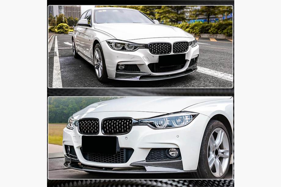 BMW 5 Series F10/F11 2010–2016 Labio Delantero V3 para F10 M-Sport, Carbono Foto 3