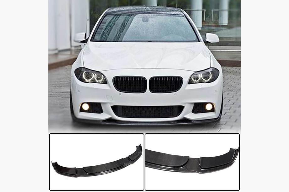 BMW 5 Series F10/F11 2010–2016 Lip Frontal V2 para F10 M-Sport, Carbono Foto 1