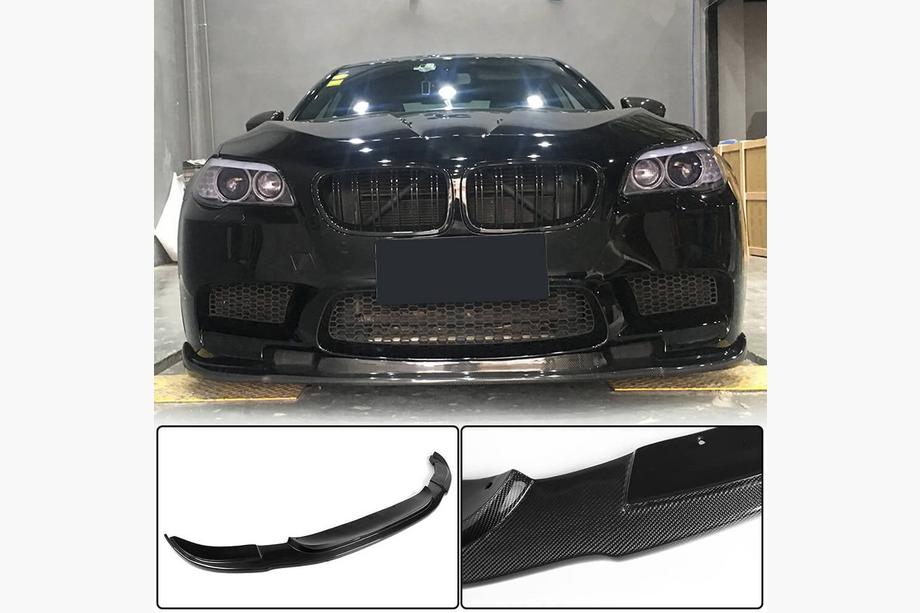 BMW 5 Series F10/F11 2010–2016 Lip delantero V3 para F10 M5, Carbono Foto 1