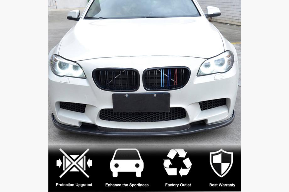 BMW 5 Series F10/F11 2010–2016 Lip delantero V3 para F10 M5, Carbono Foto 2