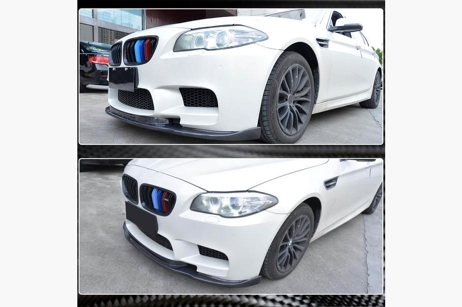 BMW 5 Series F10/F11 2010–2016 Lip delantero V3 para F10 M5, Carbono Foto 3