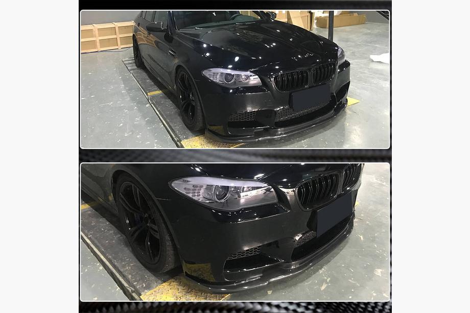 BMW 5 Series F10/F11 2010–2016 Lip delantero V3 para F10 M5, Carbono Foto 4