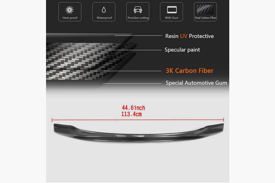 BMW 5 Series F10/F11 2010–2016 Lip Frontal V4 para F10 M5 Carbono Foto 5