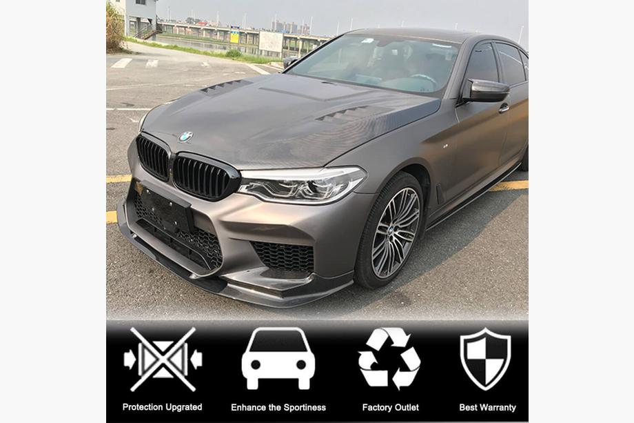 BMW Serie 5 G30/G31 2017–2023 Splitter delantero Lip V2 para M5 F90 2017-2020 Carbono Foto 3