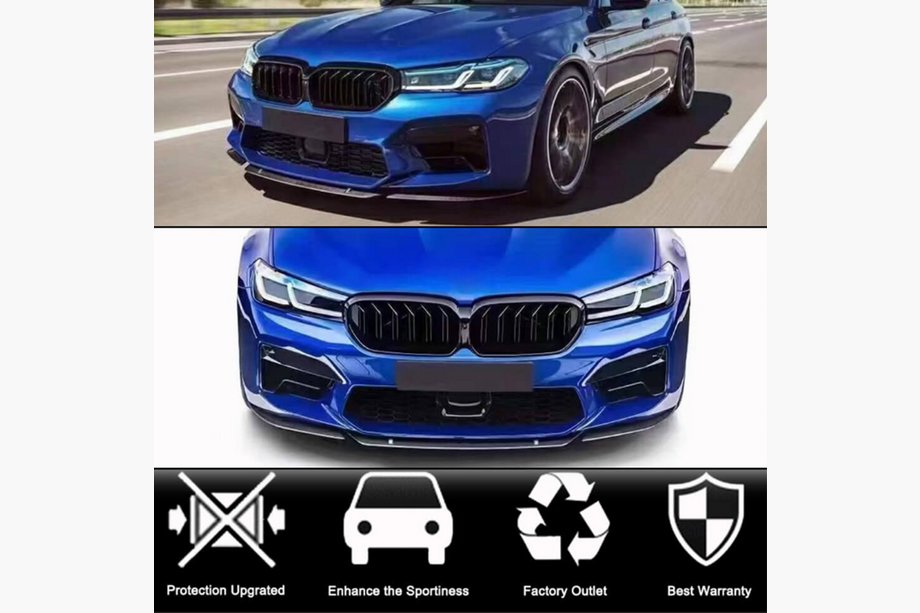 BMW Serie 5 G30/G31 2017–2023 Splitter delantero Lip V4 para M5 F90 2020-2024, Carbono Foto 2