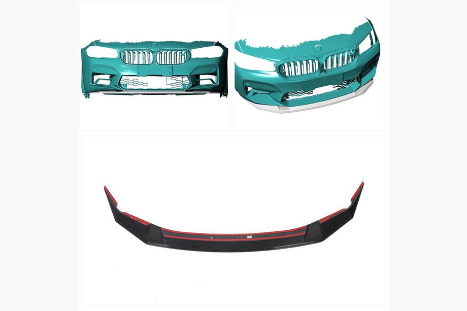 BMW Serie 5 G30/G31 2017–2023 Splitter delantero Lip V3 para M5 F90 2020-2024, Carbono Foto 2