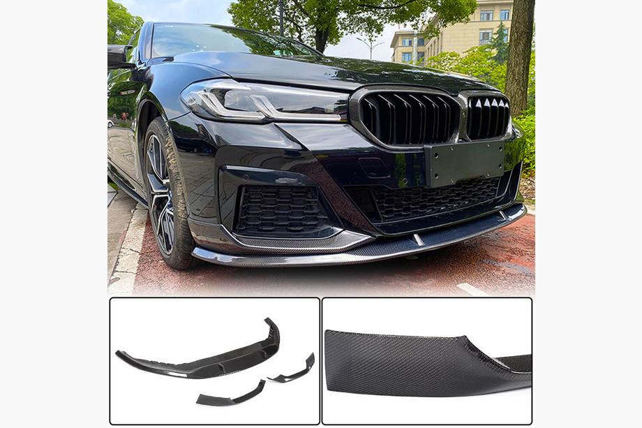 BMW Serie 5 G30/G31 2017–2023 Labio delantero V1 para M-Sport 2021-2024, Carbono Foto 1