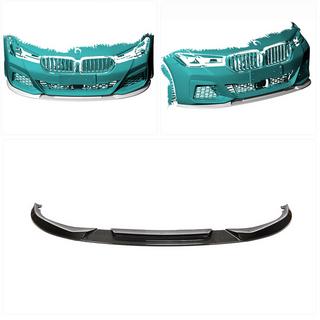 Lip delantero V2 para M-Sport 2021-2024, Carbono BMW Serie 5 G30/G31 2017–2023 foto 2