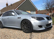 BMW 5 Series E60/E61 2003-2010 Lip Parachoques Delantero (para M5, Carbono) foto 2