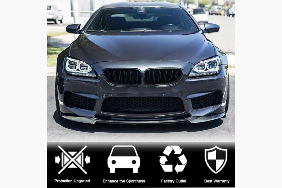 BMW 6 Series F12/F13/F06 2011-2018 Labio de Parachoques Delantero FRP V3 Foto 3
