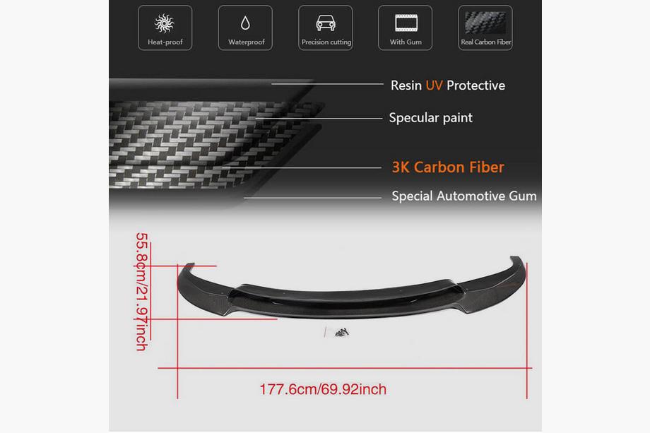 BMW 6 Series F12/F13/F06 2011-2018 Labio de Parachoques Delantero FRP V3 Foto 6