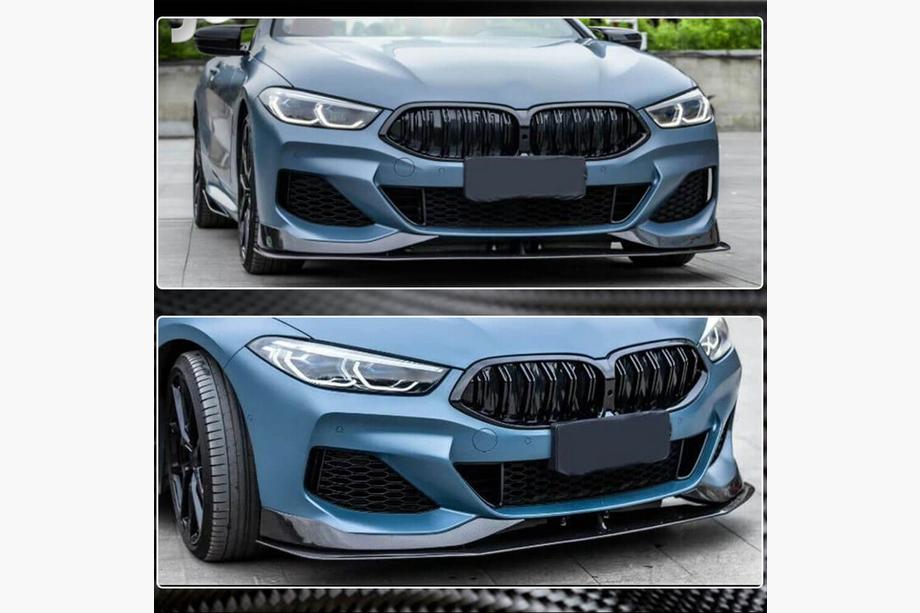 BMW 8 Series G14/G15/G16 2018- Labio delantero parachoques V1 (para M-Sport, Carbono) Foto 4