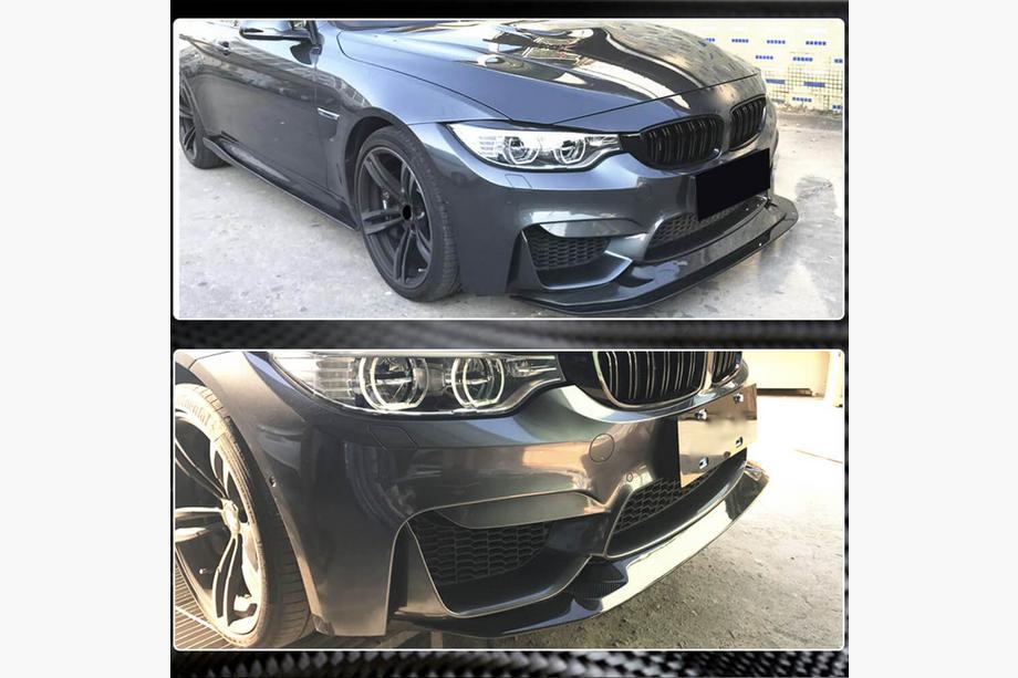 BMW 3 Series F30/F31 2012-2019 Lip delantero V3 para F80 Carbono Foto 3