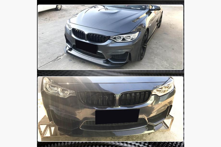 BMW 3 Series F30/F31 2012-2019 Lip delantero V3 para F80 Carbono Foto 4