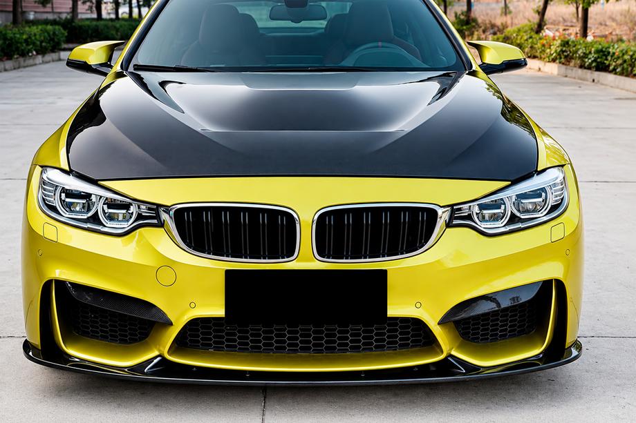 BMW 3 Series F30/F31 2012-2019 Lip delantero V1 para F80 Carbono Foto 1