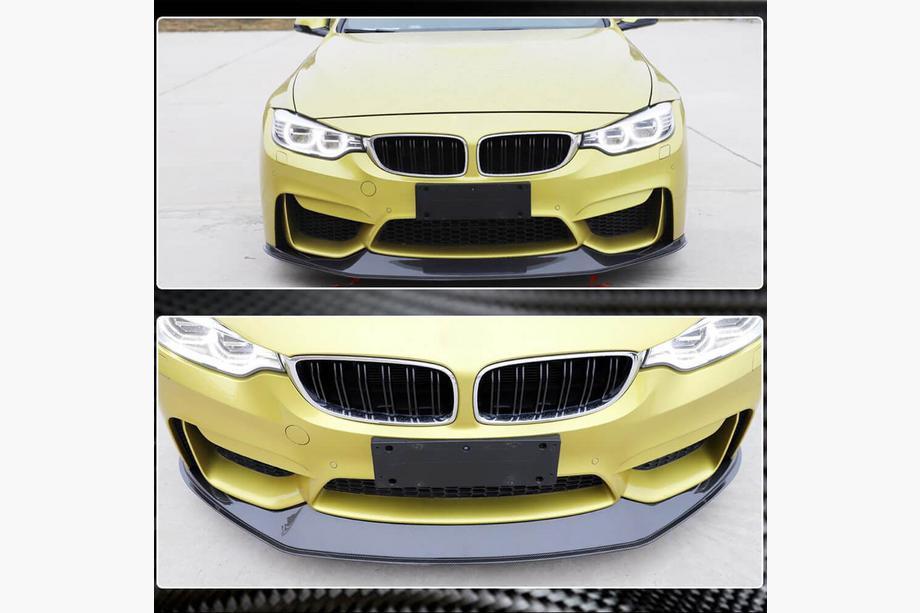 BMW 4 Series F32/F33/F36 2012-2020 Labio delantero V7 para parachoques (para F82/F83, Carbono) Foto 5