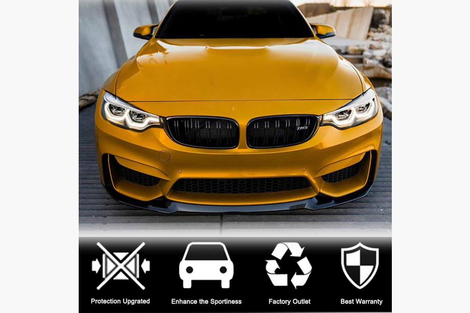 BMW 3 Series F30/F31 2012-2019 Labio de parachoques delantero FRP V17 (para F80) Foto 3