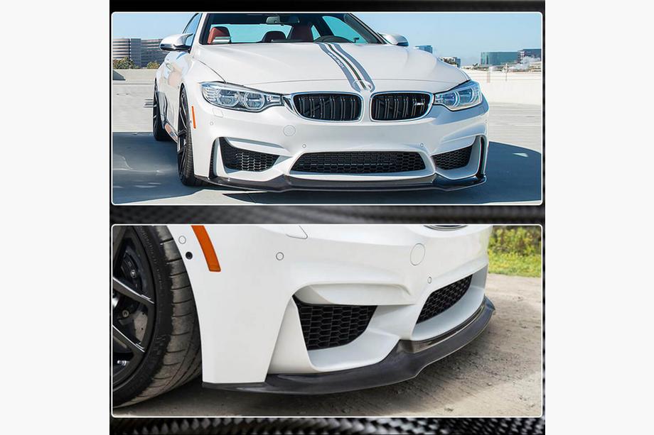BMW 3 Series F30/F31 2012-2019 Labio de parachoques delantero FRP V17 (para F80) Foto 4