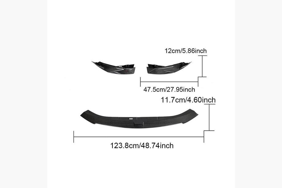BMW 3 Series G20/G21 2018- Splitter delantero Lip V1 para G80 Carbono Foto 13