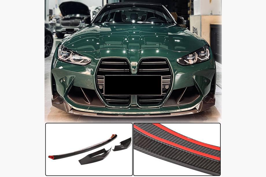 BMW 3 Series G20/G21 2018- Lip delantero V4 para G80, carbono Foto 1