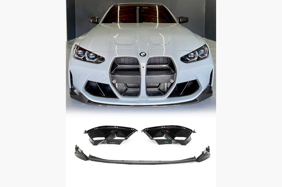 BMW 3 Series G20/G21 2018- Lip delantero V5 para G80 Carbono Foto 1