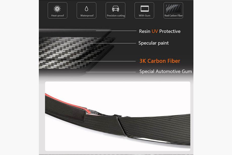 BMW 4 Series G22/23/26 2020- Lip delantero V2 para G82/G83, carbono Foto 5