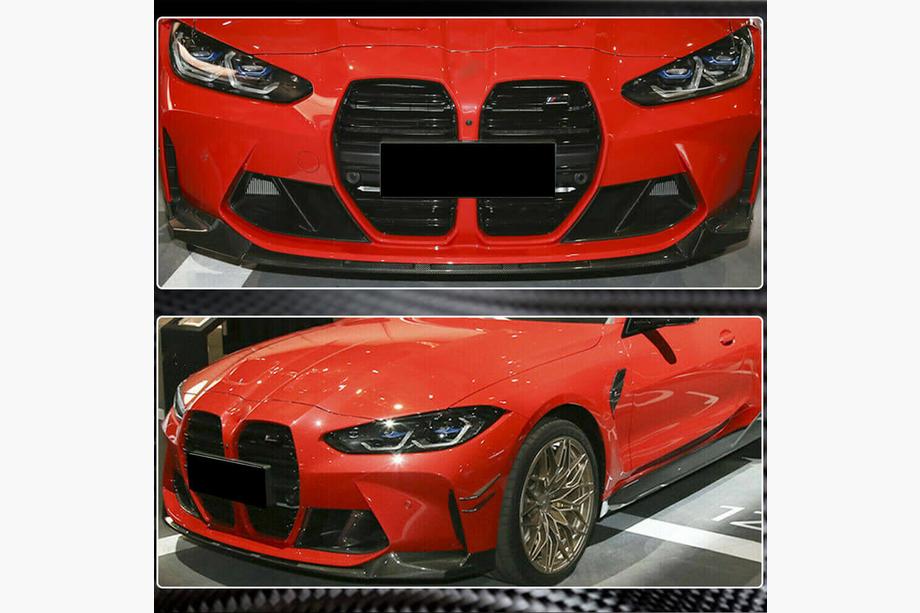 BMW 4 Series G22/23/26 2020- Splitter delantero Lip V3 (para G82/G83, Carbono) Foto 4