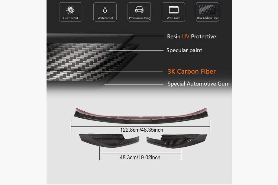 BMW 4 Series G22/23/26 2020- Splitter delantero Lip V3 (para G82/G83, Carbono) Foto 6