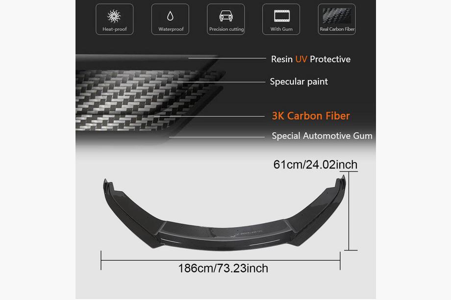 BMW I8 2014-2020 Labio Delantero Parachoques (Carbono) Foto 6