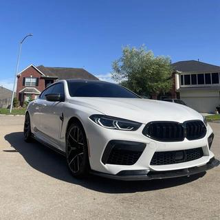 Labio de Parachoques Delantero (para F91/F92/F93 M8, Carbono) BMW 8 Series G14/G15/G16 2018- foto 3