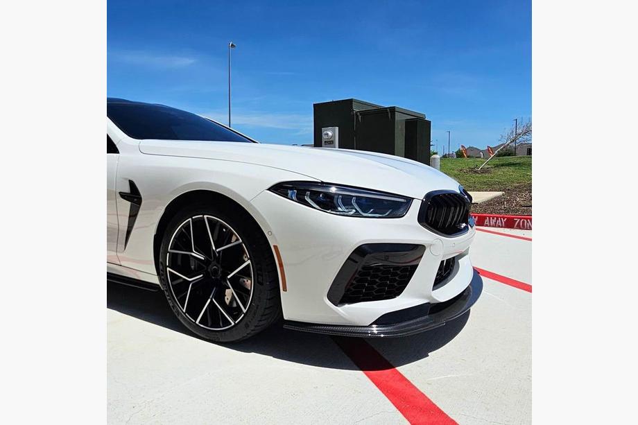 BMW 8 Series G14/G15/G16 2018- Labio de Parachoques Delantero (para F91/F92/F93 M8, Carbono) Foto 4