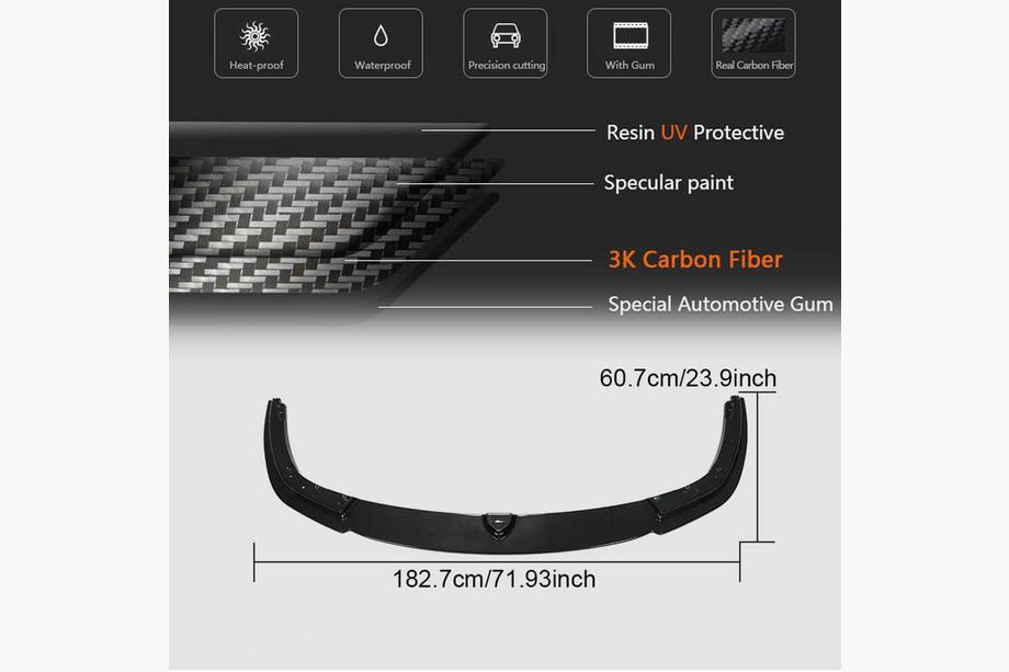 BMW 8 Series G14/G15/G16 2018- Labio de Parachoques Delantero (para F91/F92/F93 M8, Carbono) Foto 9