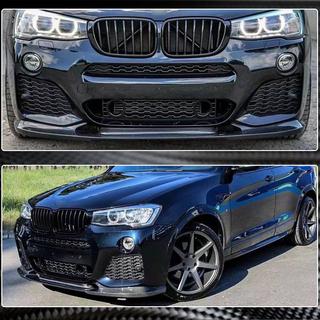 Labio de parachoques delantero (para M-Sport 2014-2018, Carbono) BMW X3 F25 2011-2018 foto 3