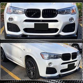 Labio de parachoques delantero (para M-Sport 2014-2018, Carbono) BMW X3 F25 2011-2018 foto 4