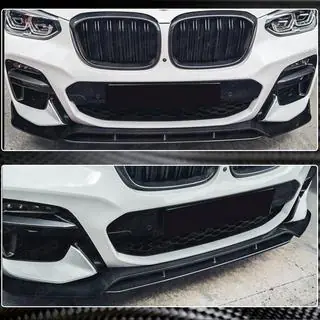 Lip delantero para parachoques original M-Sport 2018-2021, Carbono foto 4