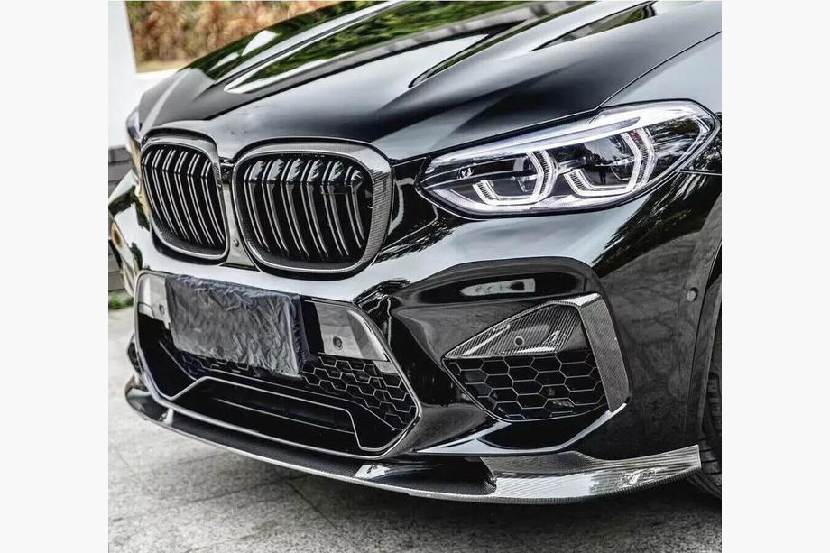 BMW X4 G02 2018- Lip delantero V2 para F98 2018-2021, Carbono Foto 6