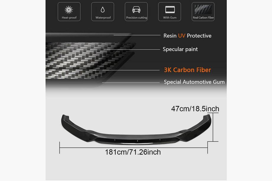 BMW X5 F15 2013-2018 Splitter delantero Lip V1 para F85, carbono Foto 6