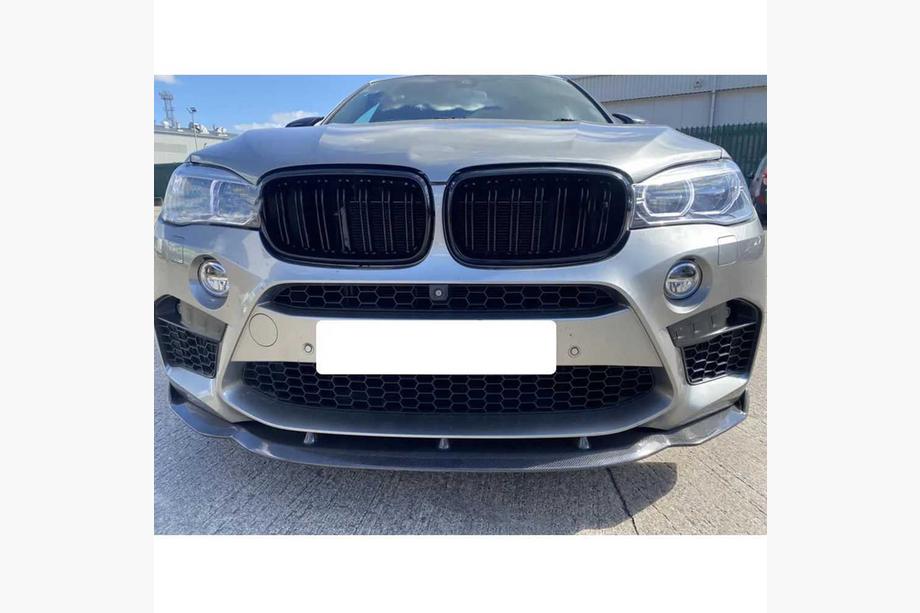BMW X6 F16 2014-2019 Labio Frontal Lip V3 para F86, Carbono Foto 2