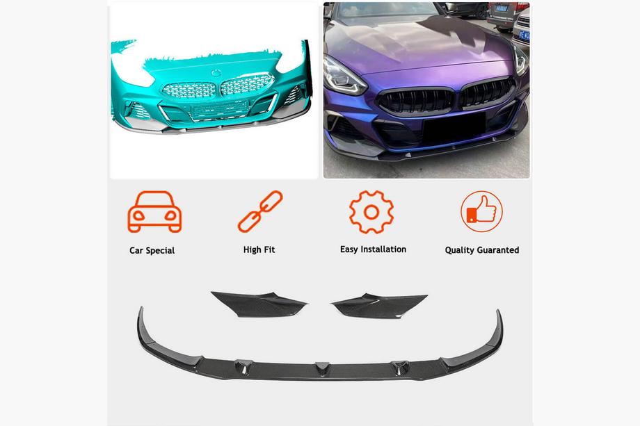 BMW Z4 (G29) 2018- Labio delantero de parachoques en carbono V6 (M-Sport) Foto 2