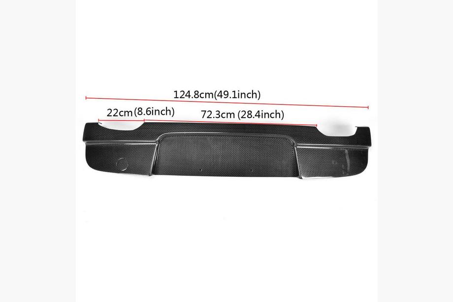 BMW 1 Series E81/E82/E87/E88 2004-2011 Difusor Trasero V3 para E87 M-Sport, Carbono Foto 2