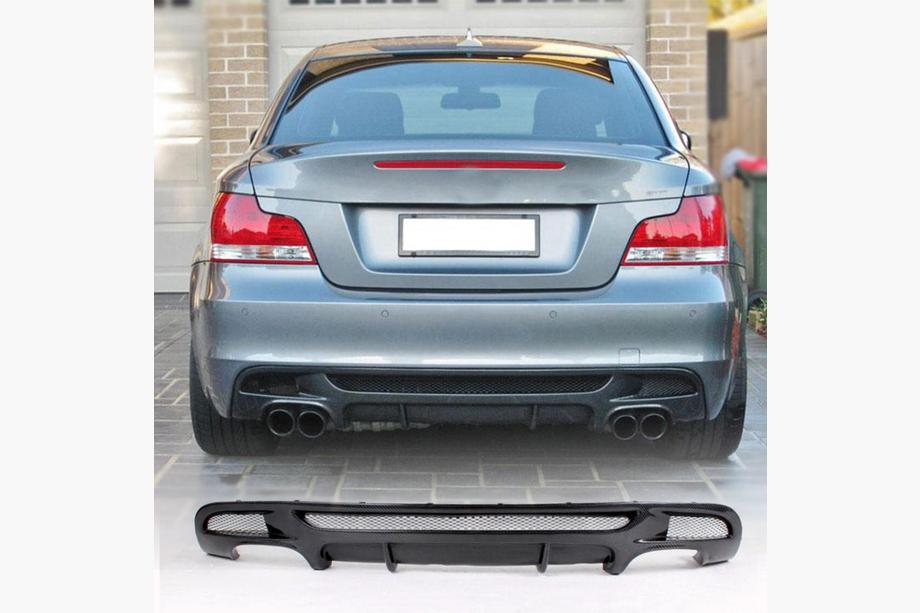 BMW 1 Series E81/E82/E87/E88 2004-2011 Difusor Trasero de Parachoques V2 (para E82/E88 M-Sport, Carbono) Foto 14