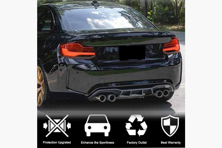 BMW 2 Series F22/F23 2014-2021 Difusor Trasero V6 (para F87 M2/M2C, Carbono) Foto 3