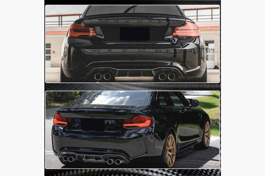 BMW 2 Series F22/F23 2014-2021 Difusor Trasero V6 (para F87 M2/M2C, Carbono) Foto 4