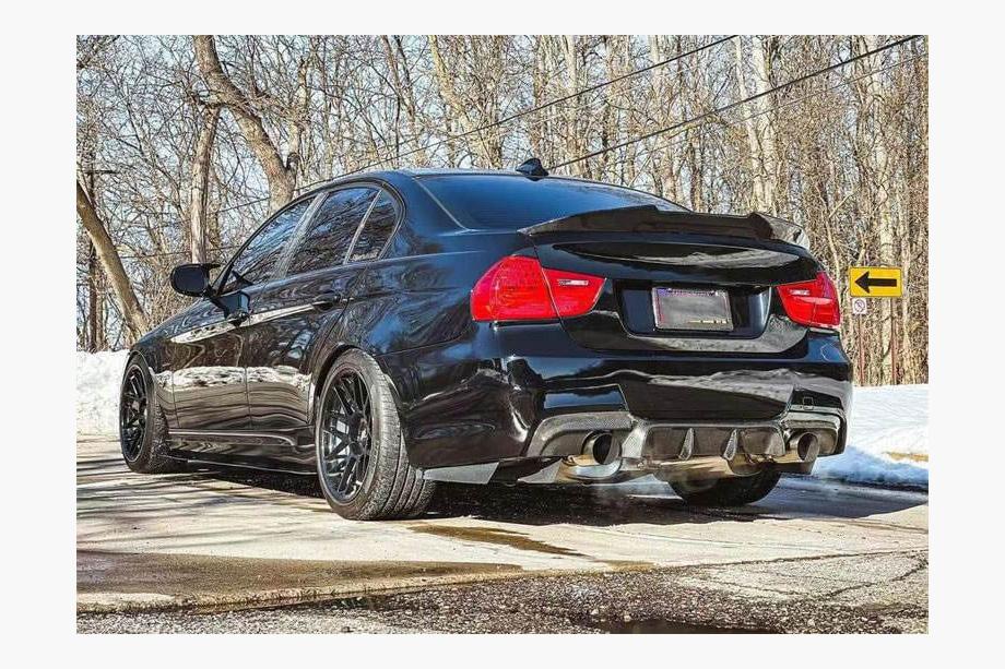 BMW 3 Series E90/E91 2005-2011 Difusor trasero para parachoques E90 M-Sport, Carbono Foto 3