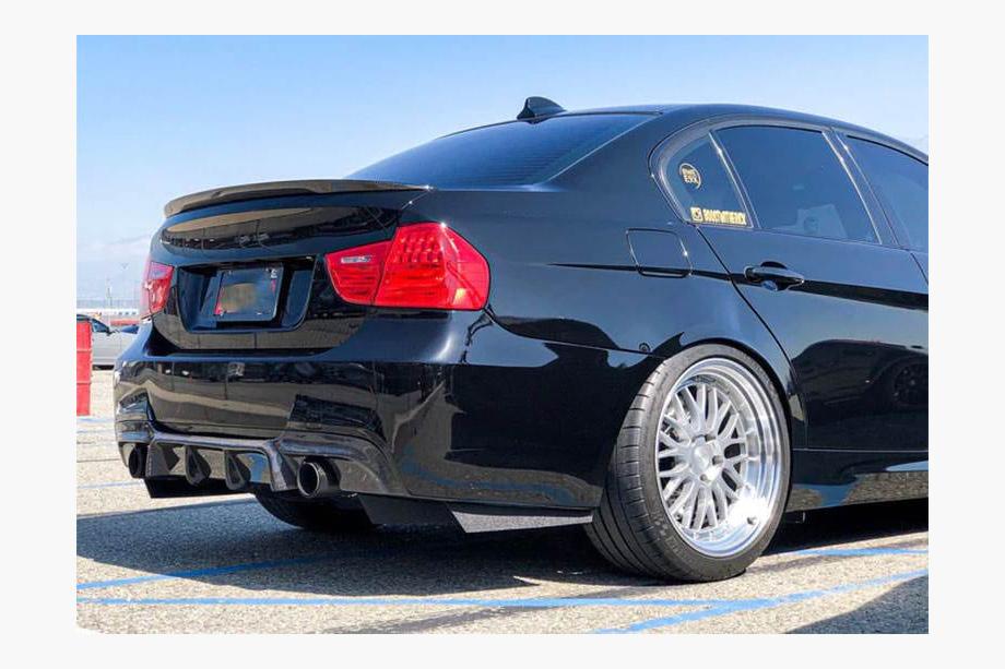 BMW 3 Series E90/E91 2005-2011 Difusor trasero para parachoques E90 M-Sport, Carbono Foto 6
